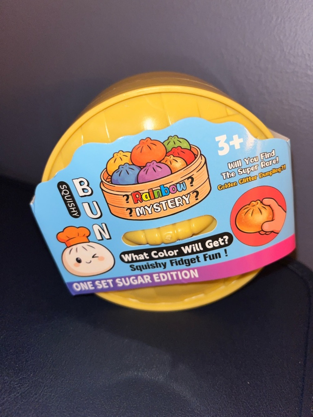 Rainbow Mystery Squishy Bun - Yellow